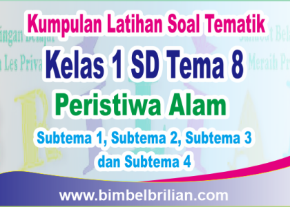 Asah Kemampuan Si Kecil: Download Soal Tematik Kelas 1 SD Tema 8 Subtema 3 untuk Pembelajaran yang Menyenangkan