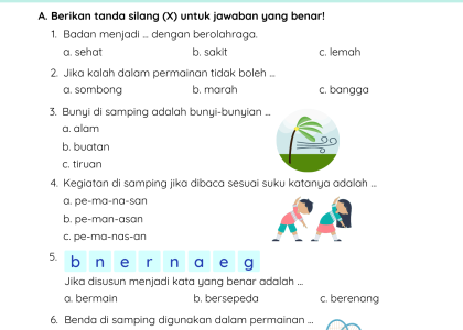 Memperkaya Pembelajaran: Panduan Lengkap Download Soal Tematik 2 Kelas 1