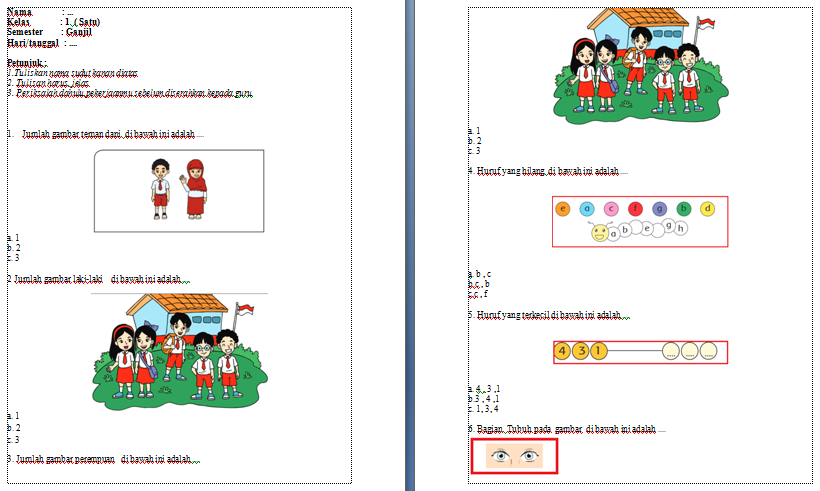 Mempermudah Belajar: Kumpulan Download Soal Tematik Kelas 1 SD Kurikulum 2013 yang Komprehensif