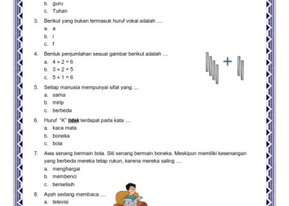 Mempermudah Belajar: Panduan Lengkap Mengunduh Soal Tematik Kelas 1 Semester 1 Kurikulum 2013