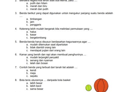Tingkatkan Pemahaman Siswa Kelas 1 SD: Panduan Lengkap Download Soal Tematik Kelas 1 SD Tema 7 Subtema 4