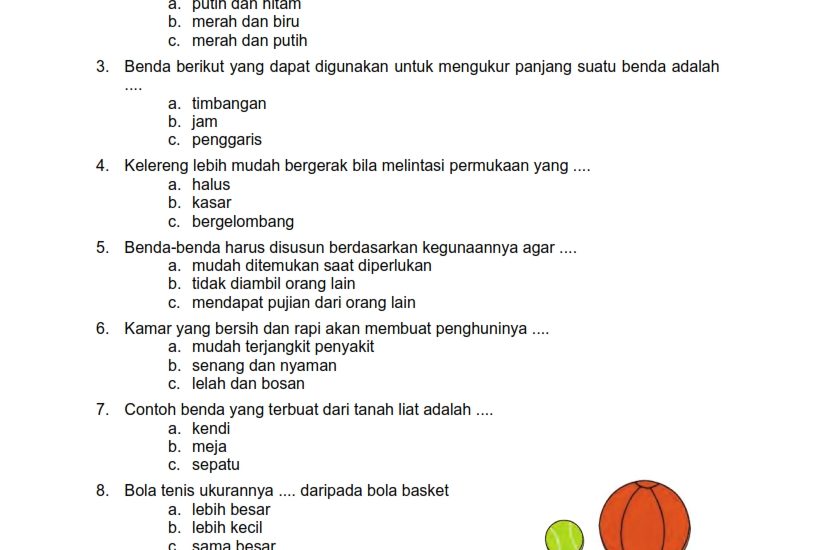 Tingkatkan Pemahaman Siswa Kelas 1 SD: Panduan Lengkap Download Soal Tematik Kelas 1 SD Tema 7 Subtema 4