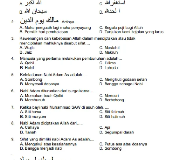 3 Perubahan Soal Agama Kristen Kelas 4 SD Kurikulum 2013 di 2026