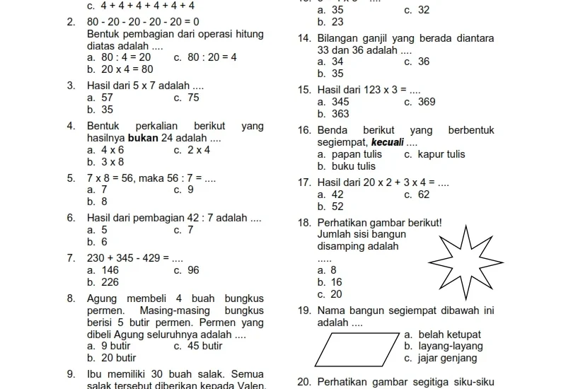 3 Rahasia Download Soal Ulangan Semester 2 Kelas 4 yang Wajib Kamu Tahu di 2026
