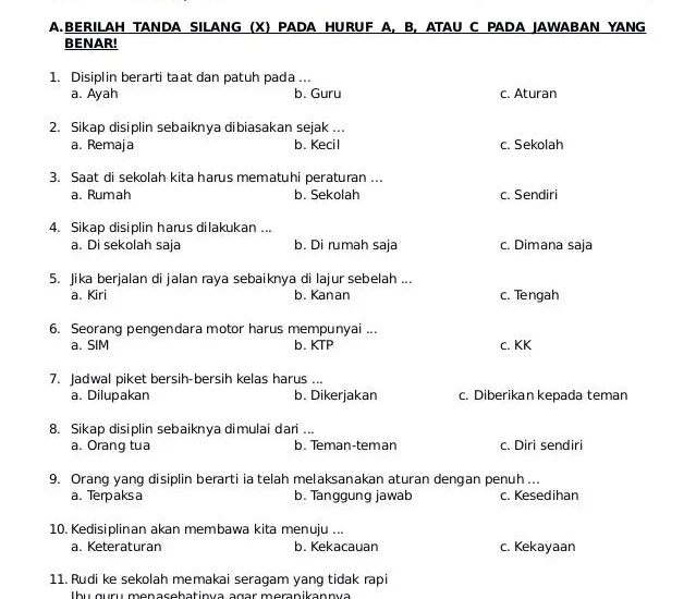 5 Soal UTS PKN Kelas 3 SD Semester 2 Kurikulum 2013 yang Sering Keluar di 2026, Wajib Tahu!