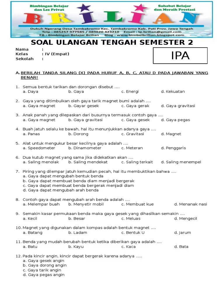 7 Pola Soal IPA Kelas 4 SD yang Sering Muncul di Ujian 2026, Wajib Tahu!