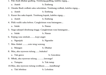 7 Rahasia Sukses Hadapi Soal Bahasa Jawa Kelas 4 Semester 1 2026