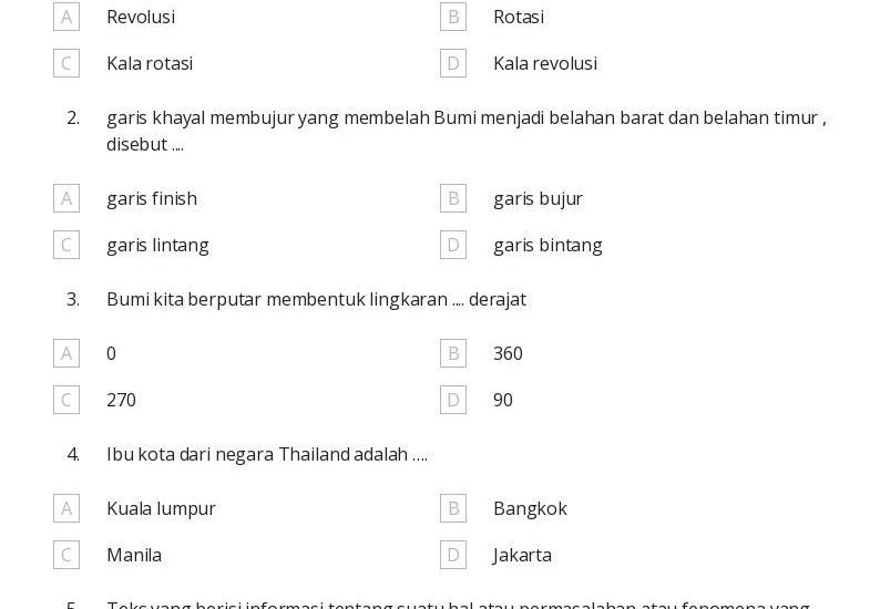 Ternyata, 5 Soal Tema 8 Subtema 1 Kelas 3 Ini Selalu Salah Dijawab Siswa di 2026