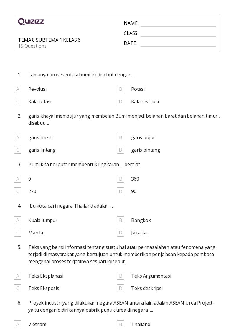 Ternyata, 5 Soal Tema 8 Subtema 1 Kelas 3 Ini Selalu Salah Dijawab Siswa di 2026