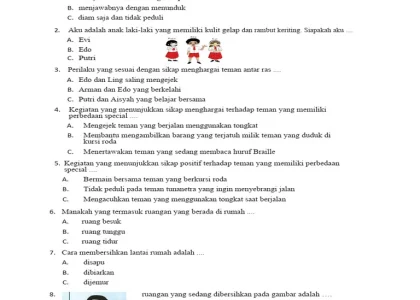 5 Contoh Soal PKN Kelas 1 Tema 1 yang Wajib Dikuasai Anak Sebelum Ulangan 2026