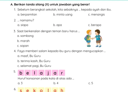 5 Rahasia Contoh Soal Tematik Kelas 1 Tema 6 yang Terbukti Bikin Anak Semangat Belajar di 2026