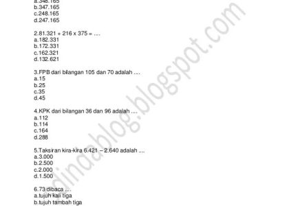 7 Contoh Soal UAS Tema 3 Kelas 6 SD Semester 1 yang Sering Muncul dan Wajib Dikuasai