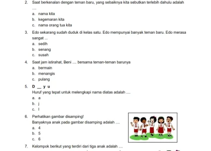 7 Contoh Soal UTS Kelas 6 Tema 1 Ternyata Mudah Dipelajari Sebelum Ujian 2026