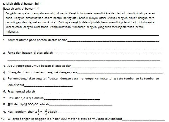 Soal Dan Jawaban Pts Tema 3 Kelas 6 Semester 1 - Soal Pelajaran Soal Dan Jawaban Pts Tema 3 Kelas 6 Semester 1 - Soal Pelajaran
