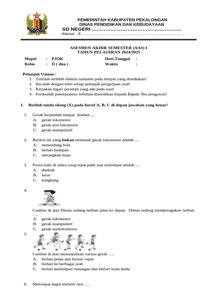 Asesmen PJOK Kelas II 2024 2025 PDF Asesmen PJOK Kelas II 2024 2025 PDF