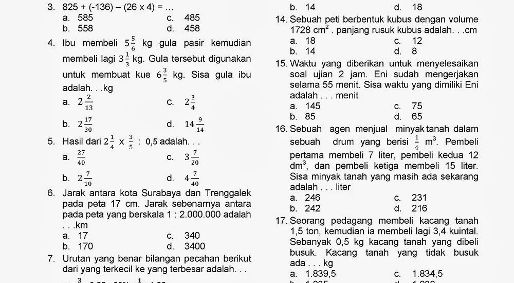 Rahasia Nilai Sempurna: 5 Tipe Soal PAS Matematika Kelas 6 Semester 1 2021 yang Wajib Dikuasai Tahun 2026