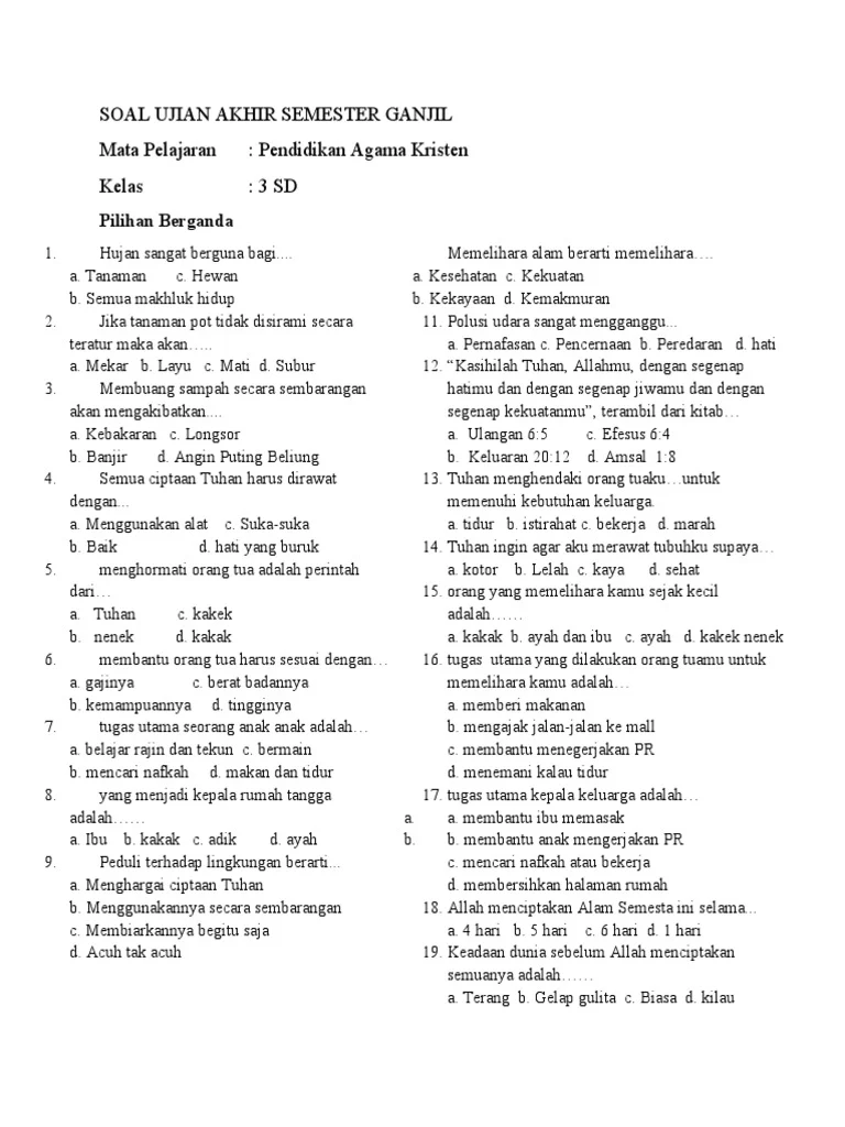 Ternyata 3 Soal Agama Semester 2 Kelas 3 Paling Sulit di 2026, Ini Bocorannya!