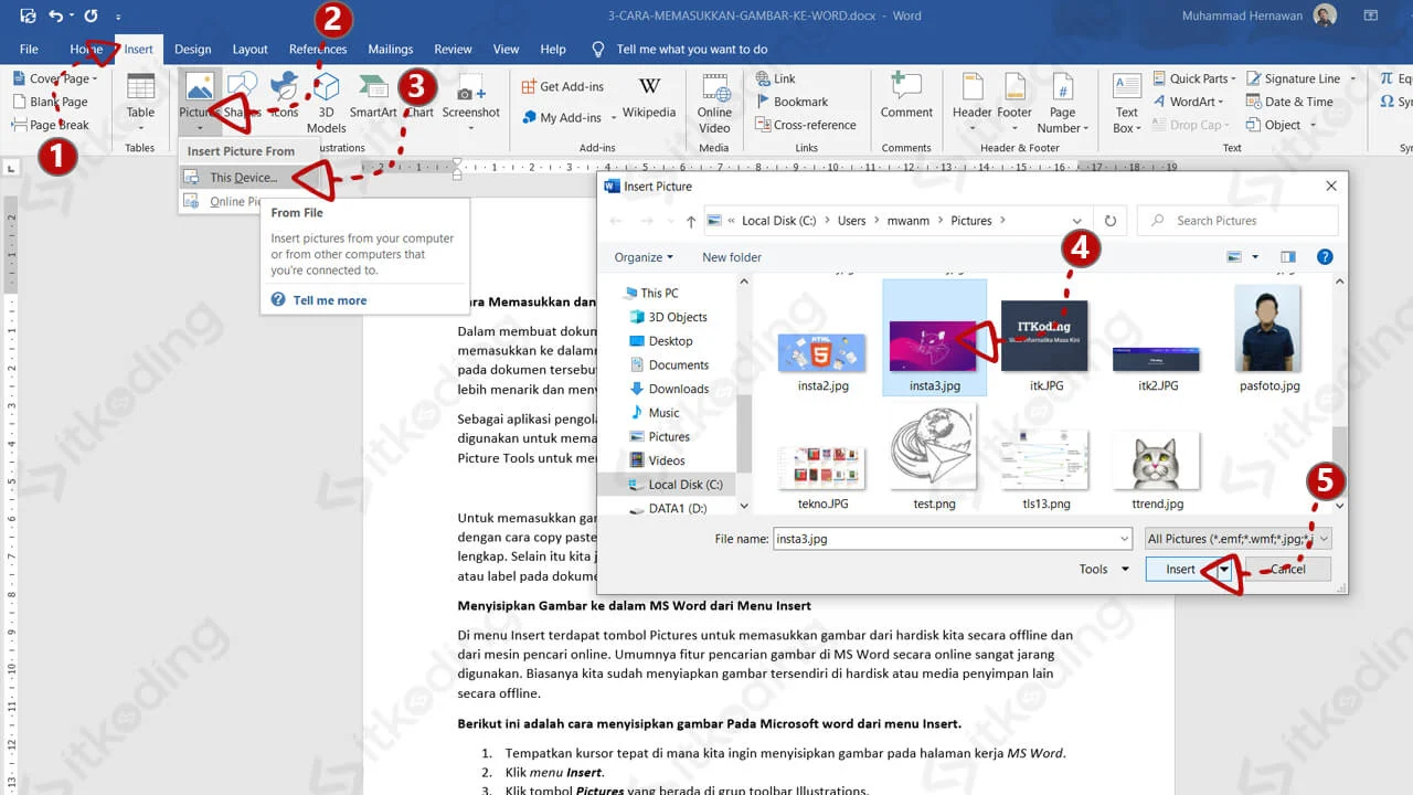 7 Cara Memasukan Gambar pada Kotak di Word yang Rapi dan Tidak Berantakan, Wajib Tahu!