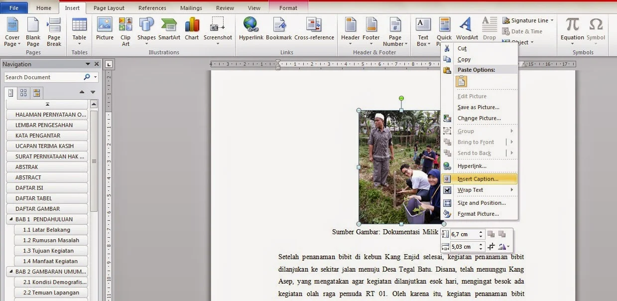7 Cara Membuat Caption Gambar di Word Sesuai Bab yang Ternyata Selama Ini Banyak yang Keliru