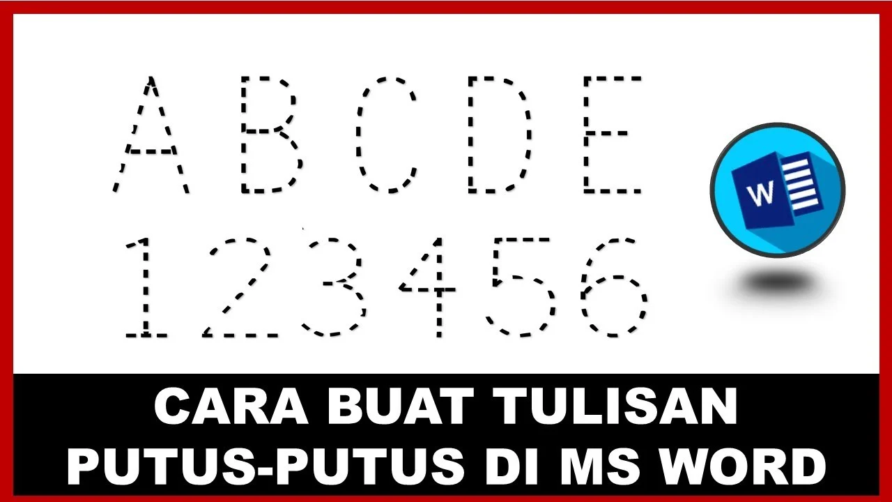 Cara Buat Tulisan Putus-Putus di MS Word - YouTube Cara Buat Tulisan Putus-Putus di MS Word - YouTube