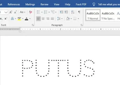 7 Cara Membuat Huruf Putus Putus di Word Ternyata Semudah Ini Wajib Tahu