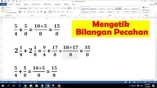 7 Cara Praktis Membuat Soal Matematika Pecahan di Word dengan Cepat dan Mudah