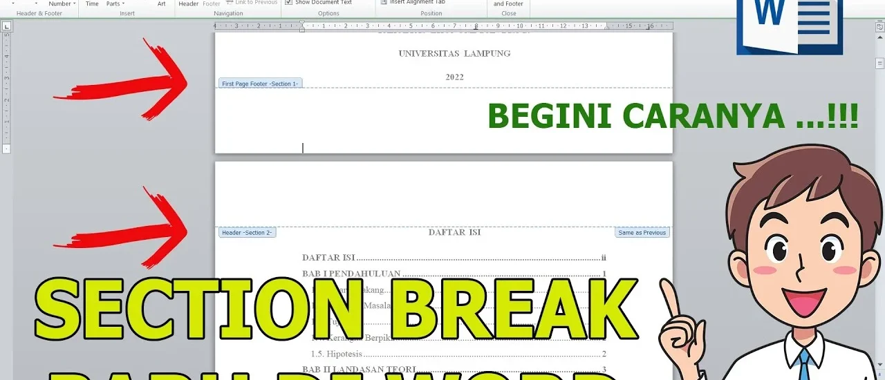 Rahasia 7 Cara Membuat Section Break di Word yang Jarang Diketahui agar Dokumen Rapi Sebelum Terlambat