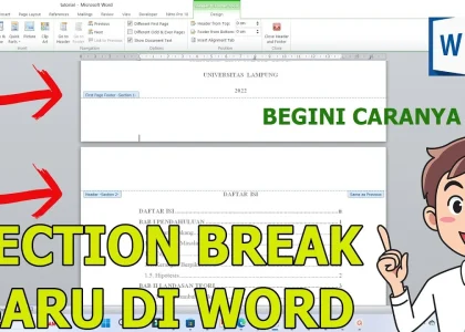 Rahasia 7 Cara Membuat Section Break di Word yang Jarang Diketahui agar Dokumen Rapi Sebelum Terlambat