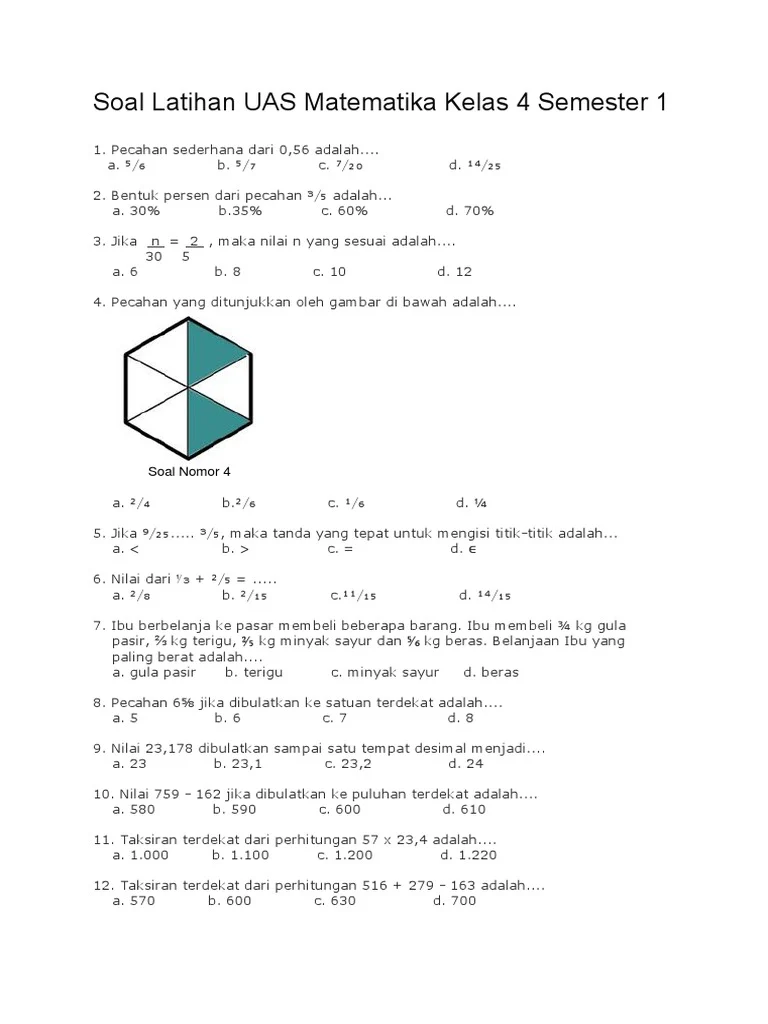 Terbukti! 7 Cara Cepat Download Soal Matematika Kelas 4 Semester 1 Sebelum Ujian Dimulai
