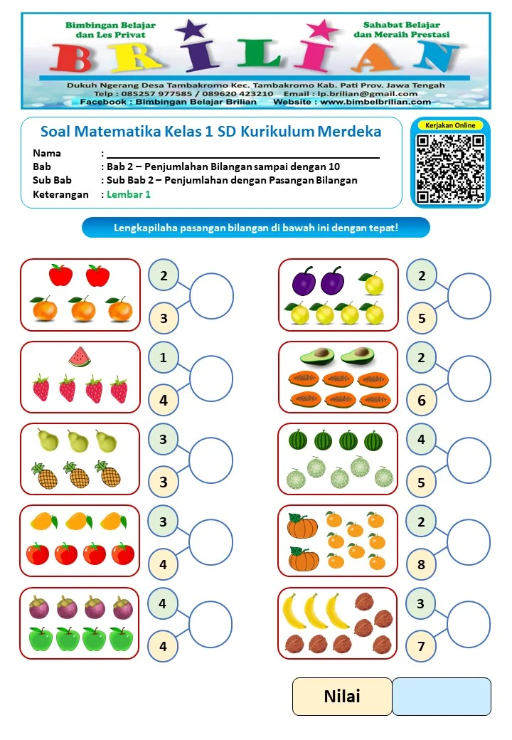 Asah Kemampuan Matematika Anak Latihan Soal Tema 2 Kelas 3 SD yang