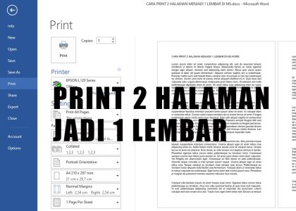 Cara Print Fit To Page di Word yang Benar, Ternyata Selama Ini Banyak yang Salah Menerapkannya