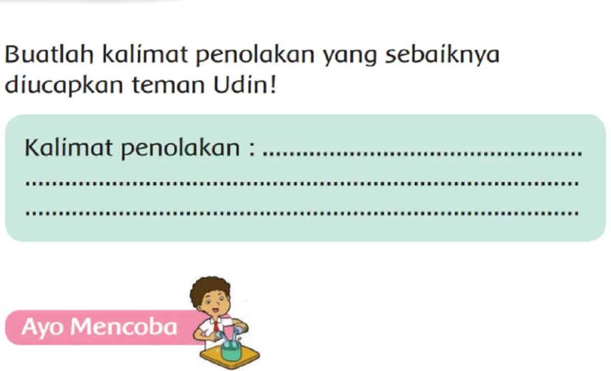 Latihan Seru Persiapan Ujian dengan Contoh Soal Kalimat Penolakan Kelas 2 SD Terbaru