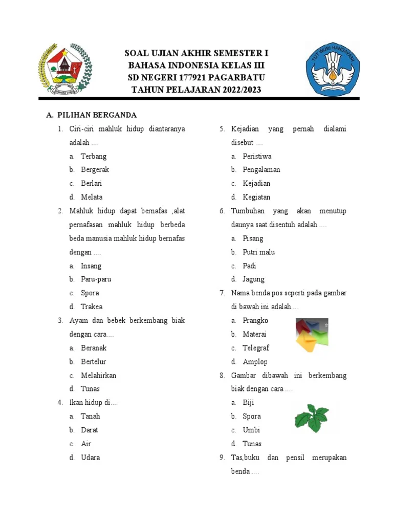 Rahasia Lulus Nilai Sempurna dengan Latihan Soal UAS Bahasa Indonesia Kelas 3 SD Terbaru