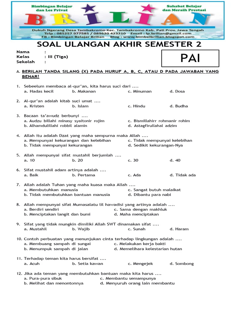 Rahasia Skor Sempurna Kerjakan Soal UAS Bahasa Indonesia Kelas 3 SD Peribahasa Berikut Ini