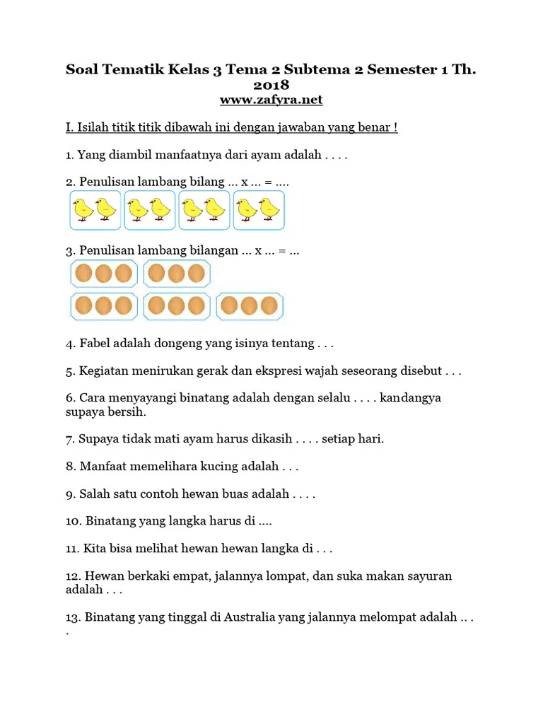 Rahasia Sukses Juara Berkat Latihan Soal Tematik Kelas 3 Tema 2 Ini Ternyata Ampuh